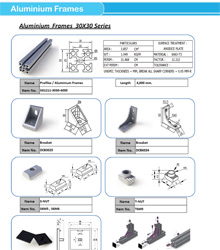 Aluminium Frames 30x30 Series