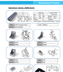 Aluminium Frames 30x60 Series