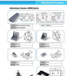 Aluminium Frames 40x80 Series